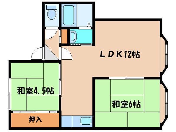 コ－ポ多田の物件間取画像